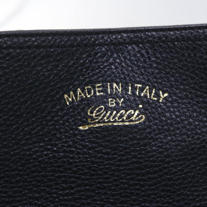GUCCI Bamboo Hand Bag Leather Black 323663  9327