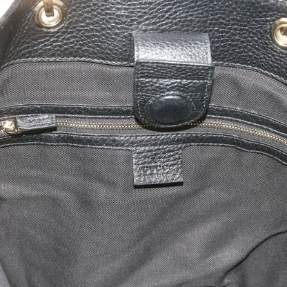 GUCCI Bamboo Hand Bag Leather Black 323663  9327