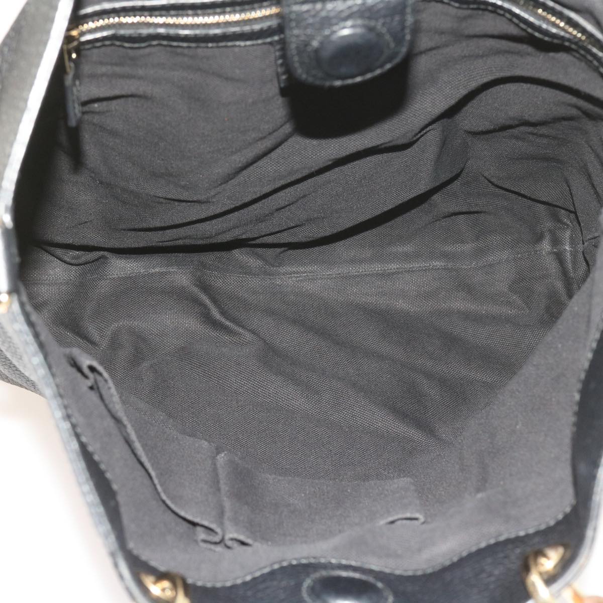 GUCCI Bamboo Hand Bag Leather Black 323663  9327