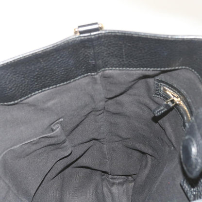 GUCCI Bamboo Hand Bag Leather Black 323663  9327