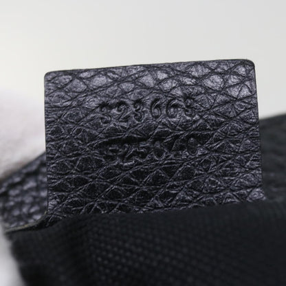 GUCCI Bamboo Hand Bag Leather Black 323663  9327