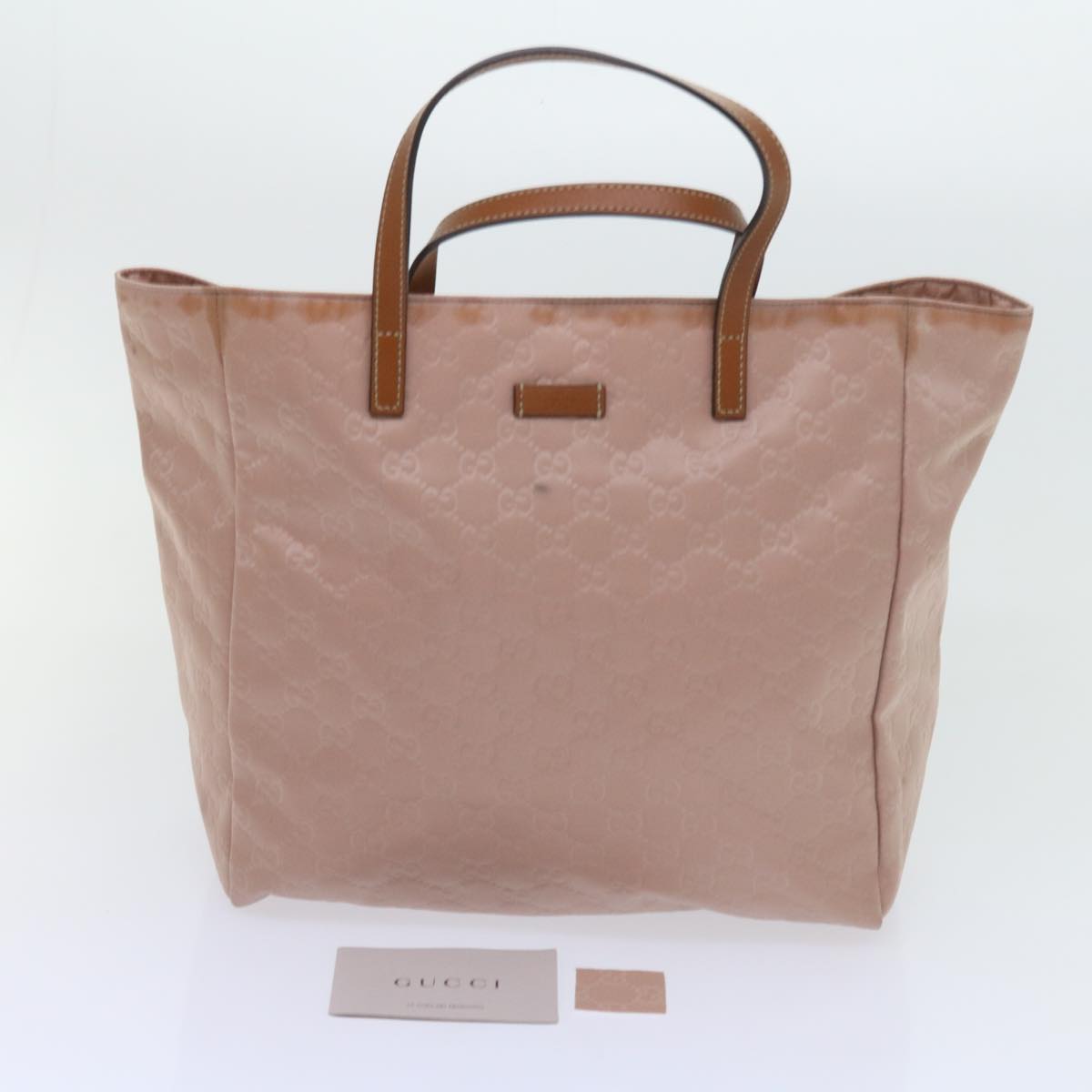 GUCCI GG Canvas Tote Bag Pink 282439  9355