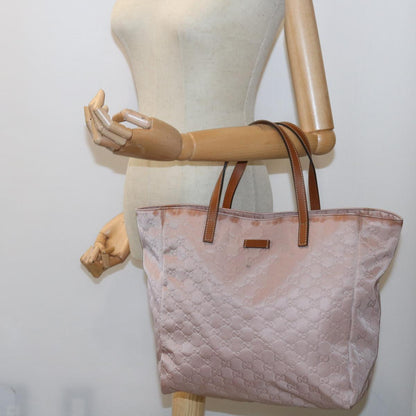 GUCCI GG Canvas Tote Bag Pink 282439  9355
