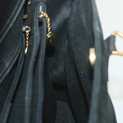 GUCCI Bamboo Hand Bag Suede Black 002 123 0322  9370