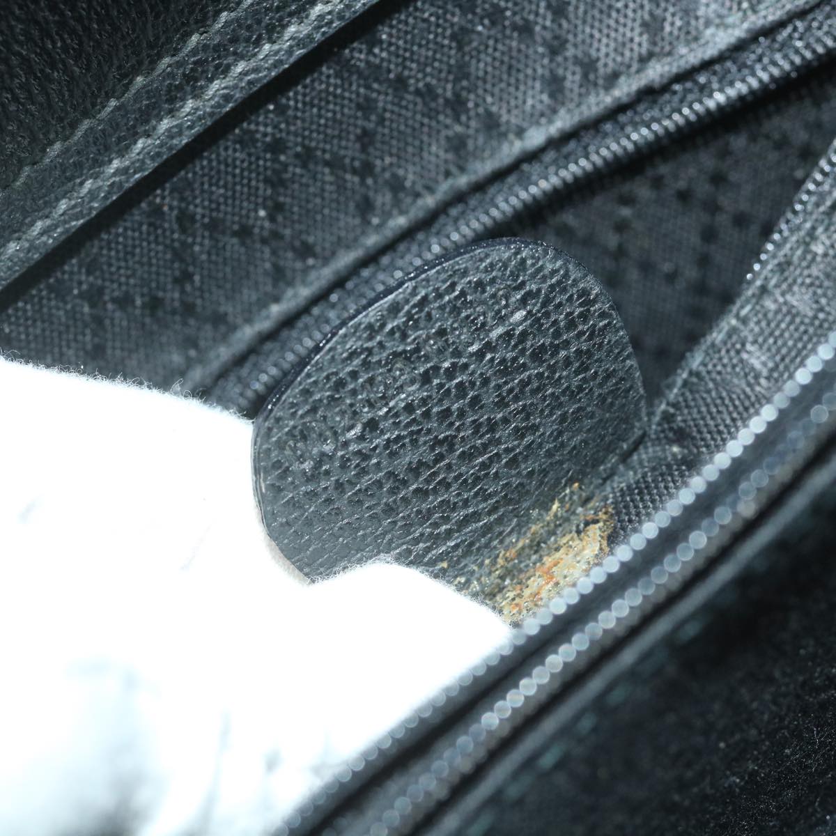 GUCCI Bamboo Hand Bag Suede Black 002 123 0322  9370