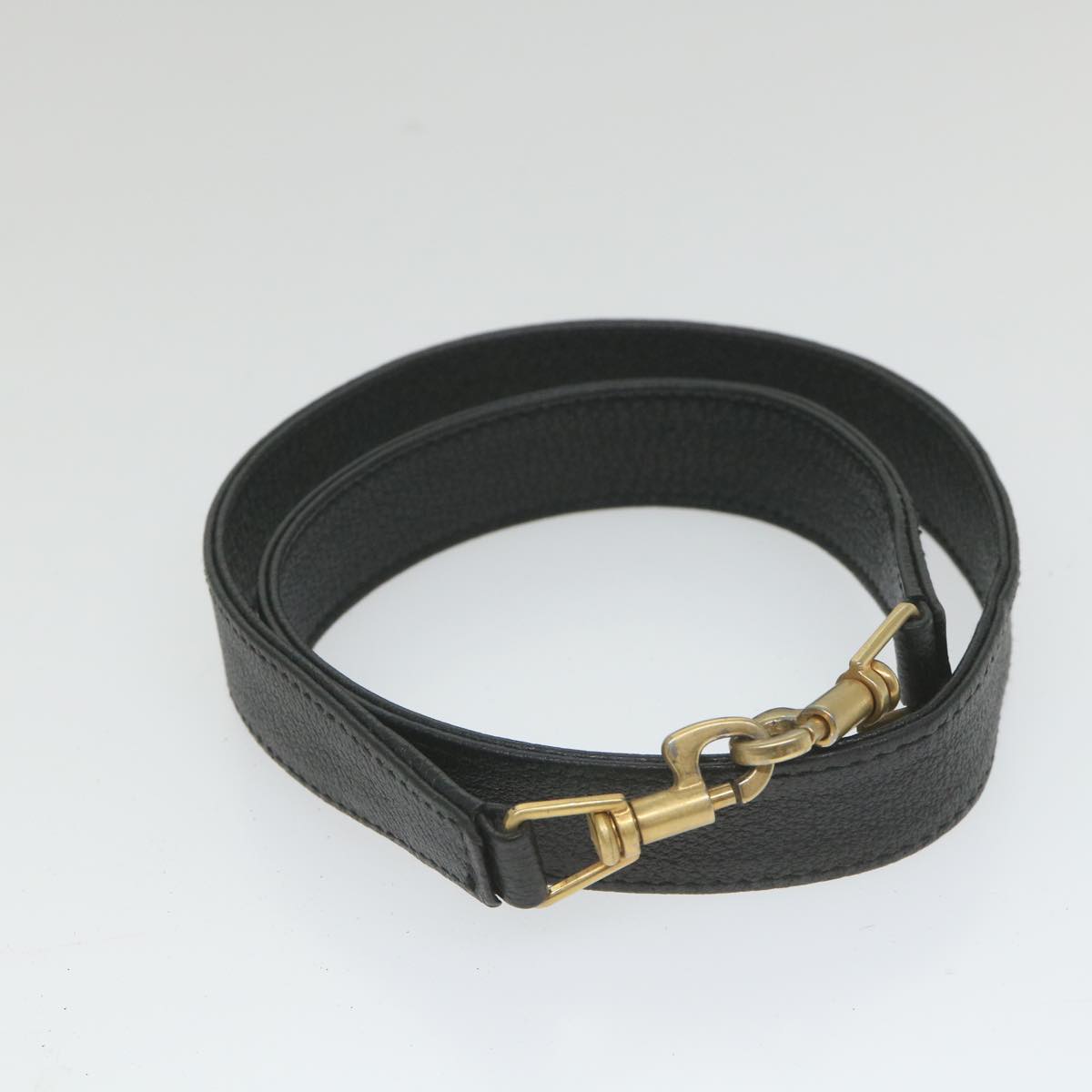 GUCCI Bamboo Shoulder Bag Suede Black 001 1781 1638  9409