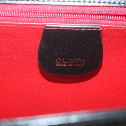 GUCCI Bamboo Turn Lock Shoulder Bag Leather Black 004 46 0474  9494