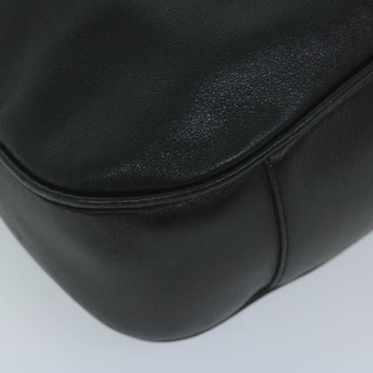 GUCCI Bamboo Shoulder Bag Leather Black 001 1577  9607