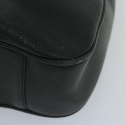 GUCCI Bamboo Shoulder Bag Leather Black 001 1577  9617