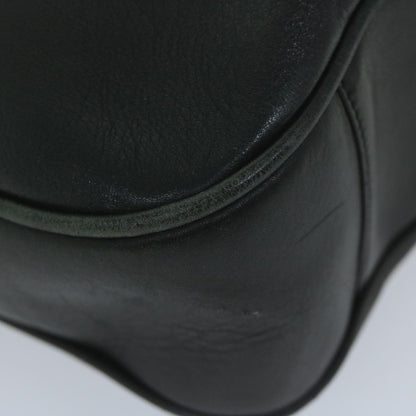 GUCCI Bamboo Shoulder Bag Leather Black 001 1577  9617