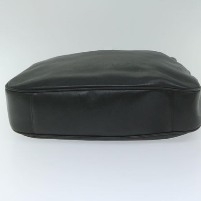 GUCCI Bamboo Shoulder Bag Leather Black 001 1577  9617
