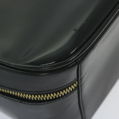 GUCCI Bamboo Vanity Cosmetic Pouch Patent leather Black 000 3270  9625