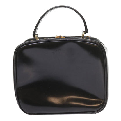 GUCCI Bamboo Vanity Cosmetic Pouch Patent leather Black 000 3270  9625