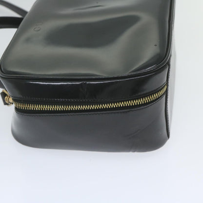 GUCCI Bamboo Vanity Cosmetic Pouch Patent leather Black 000 3270  9625