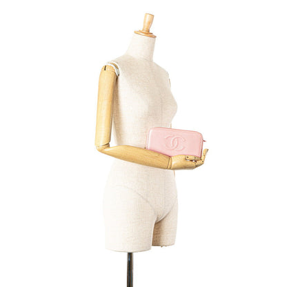 Chanel Caviar Skin Long Wallet Pink
