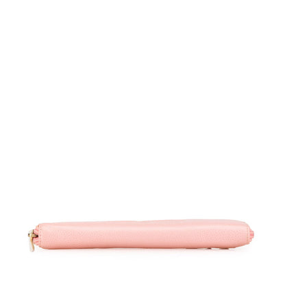 Chanel Caviar Skin Long Wallet Pink